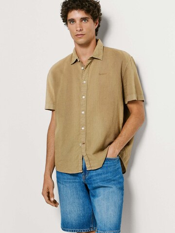 Coupe regular Chemise 'PERCY' Pepe Jeans en beige