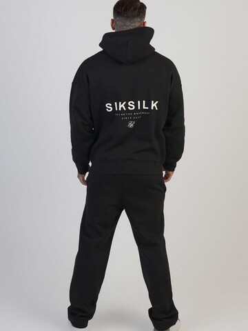 SikSilk Slimfit Sporthose 'Track Pants'‌‌‌‌‌‌ in Schwarz