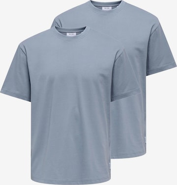 Only & Sons Shirt 'Onsfred' in Grijs: voorkant