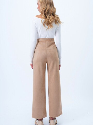 Trend Alaçatı Stili Loose fit Trousers in Beige