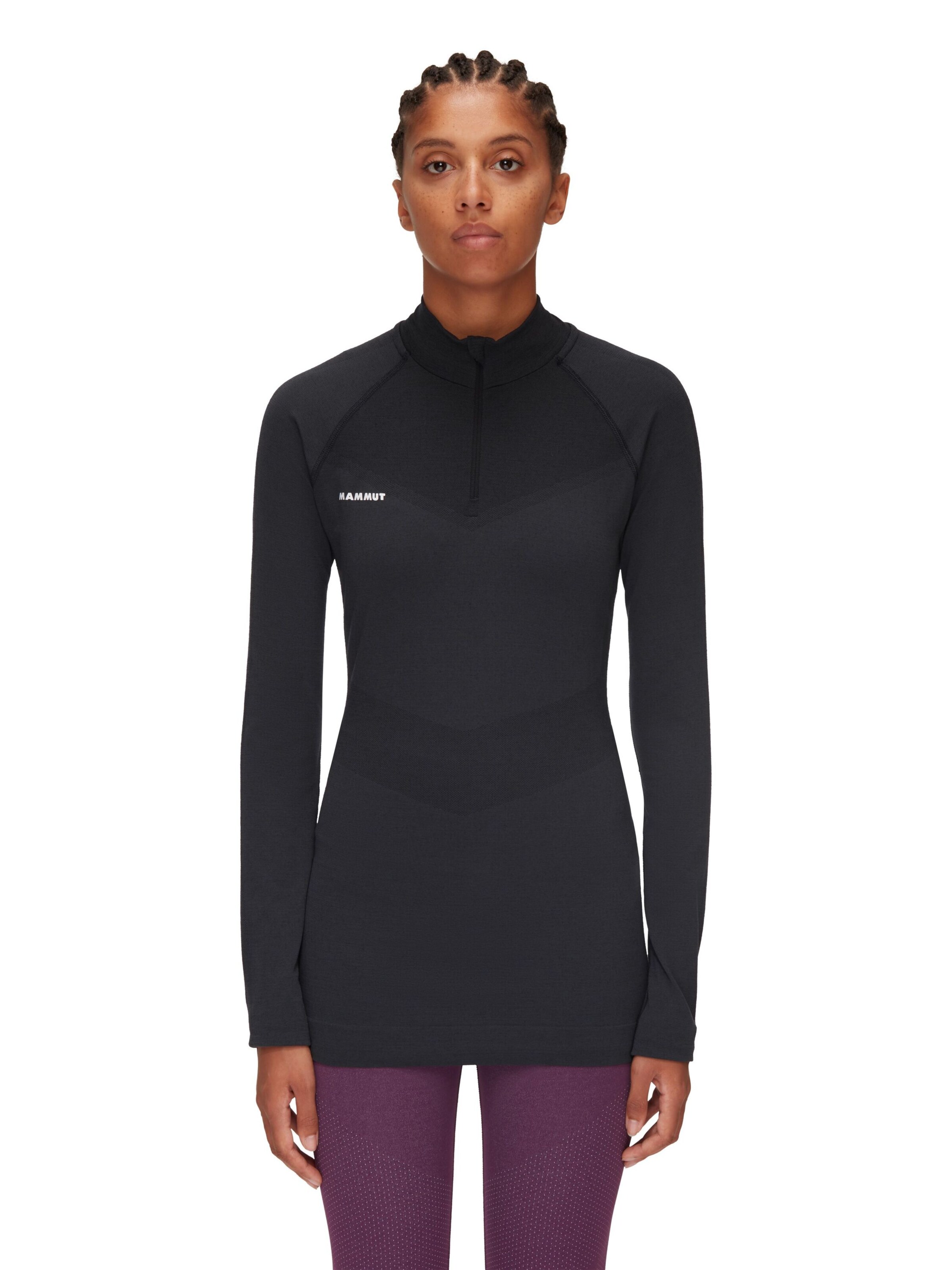 MAMMUT Funktionsshirt ‘Trift’ in Schwarz: Vorderseite