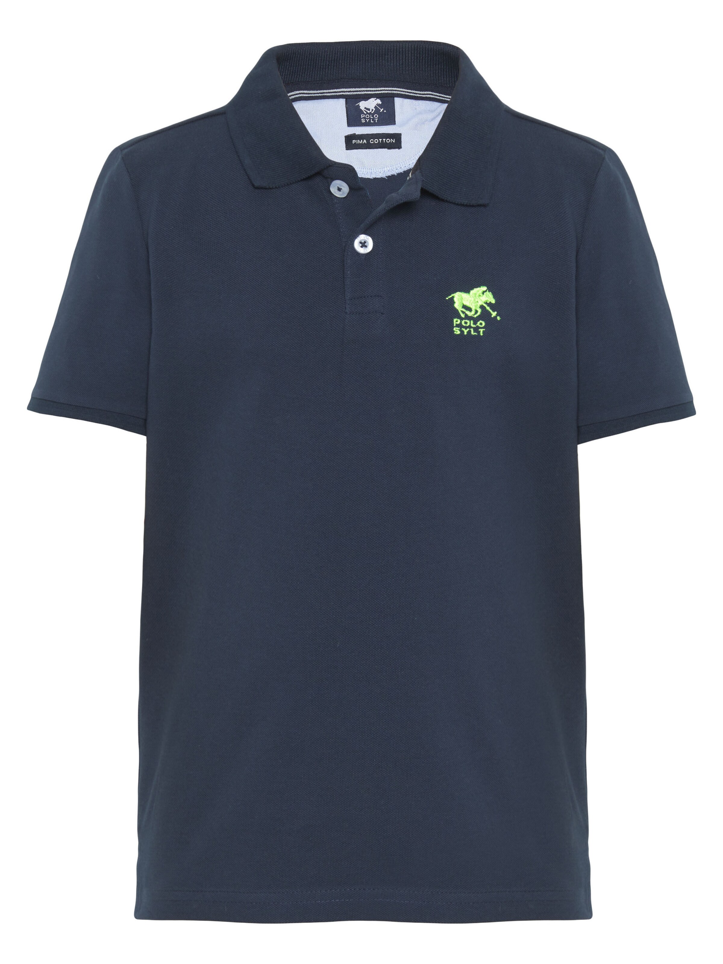 Polo Sylt Shirt ' mit Logo-Stickerei ' in Blue: front