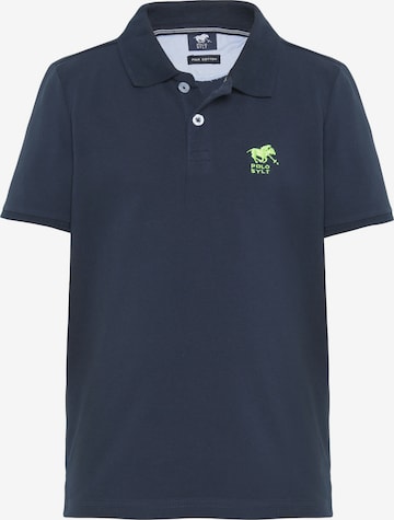 Polo Sylt Shirt ' mit Logo-Stickerei ' in Blue: front