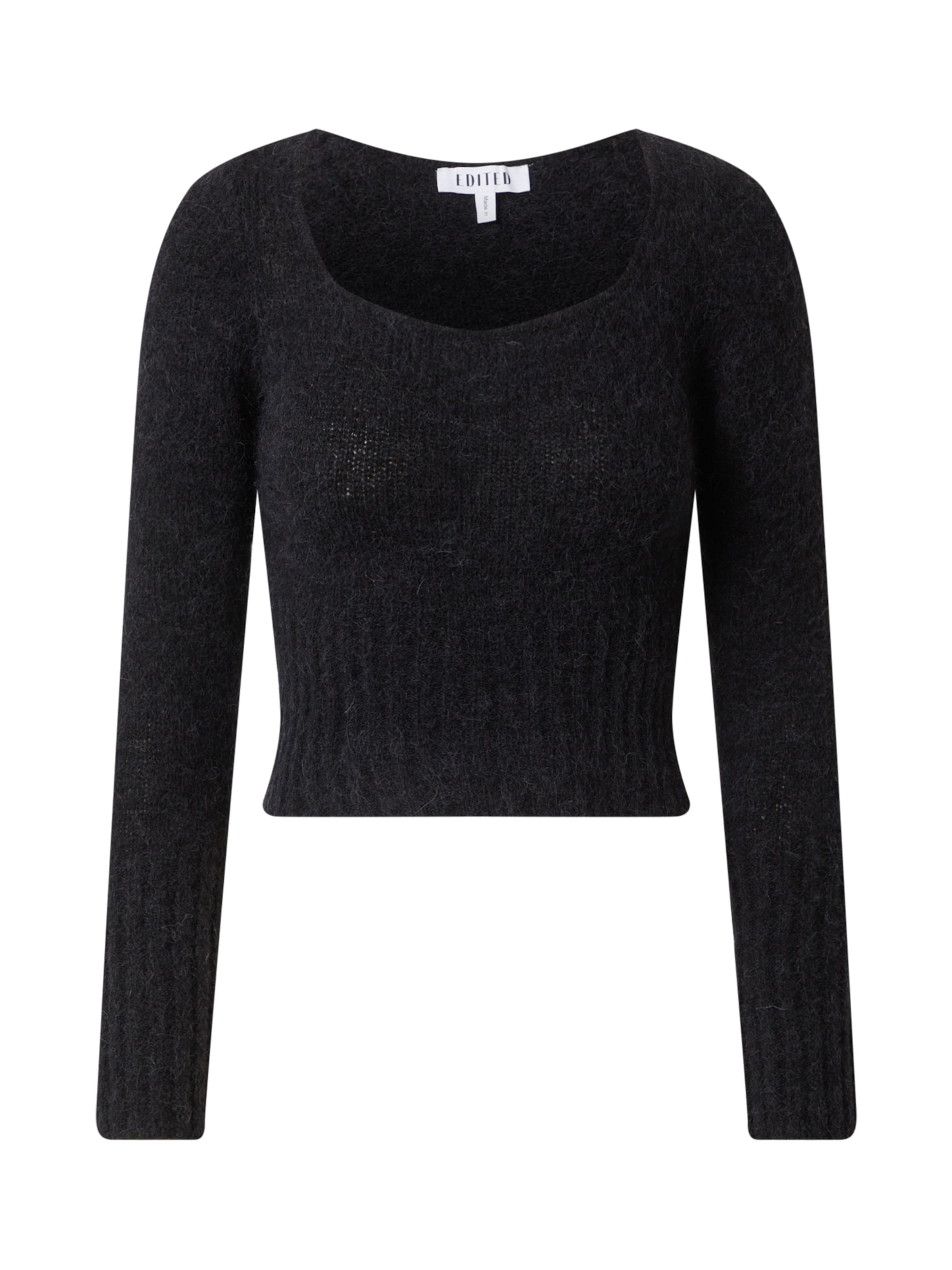 EDITED Pullover 'Gilda' in Schwarz: Vorderseite