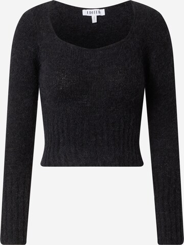 Pull-over 'Gilda' EDITED en noir : devant