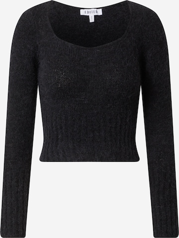 EDITED Sweater 'Gilda' in Black: front