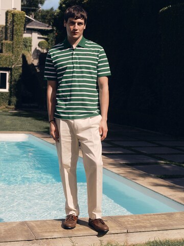 Next - Tapered Calças com pregas em bege