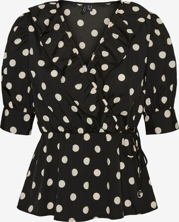 VERO MODA Pluus 'Henna', värv must: eest vaates