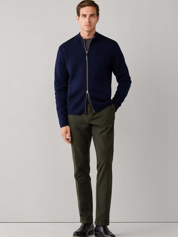 Hackett London Gebreid vest 'MILANO' in Blauw