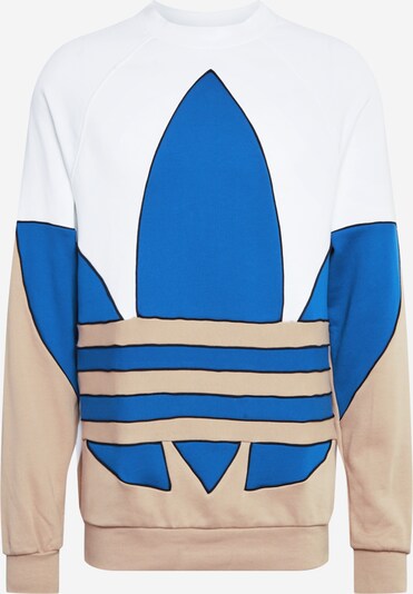 Bluză de molton ADIDAS ORIGINALS pe bej / albastru / alb, Vizualizare produs