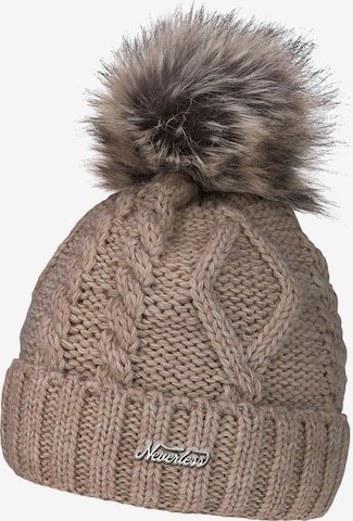 Neverless Mütze 'Julie' in Beige: Vorderseite