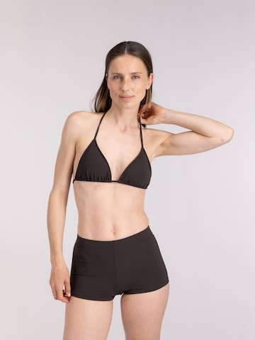 WALLIEN Swimming shorts in Brown: front