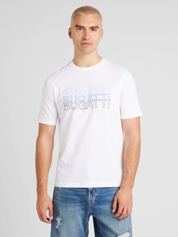 balts bugatti T-Krekls: no priekšpuses