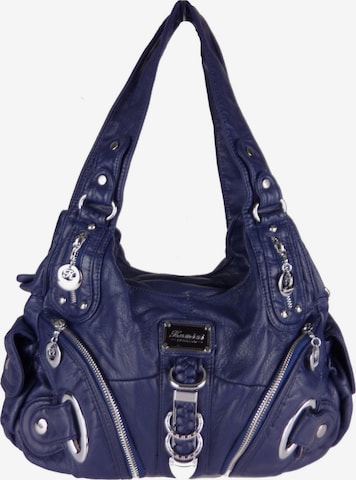 Borsa a mano di Kumixi in blu: frontale