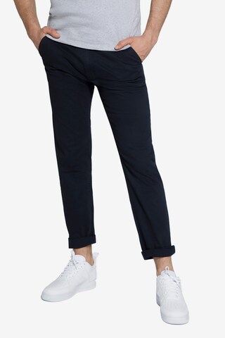 Regular Pantalon chino STHUGE en bleu : devant