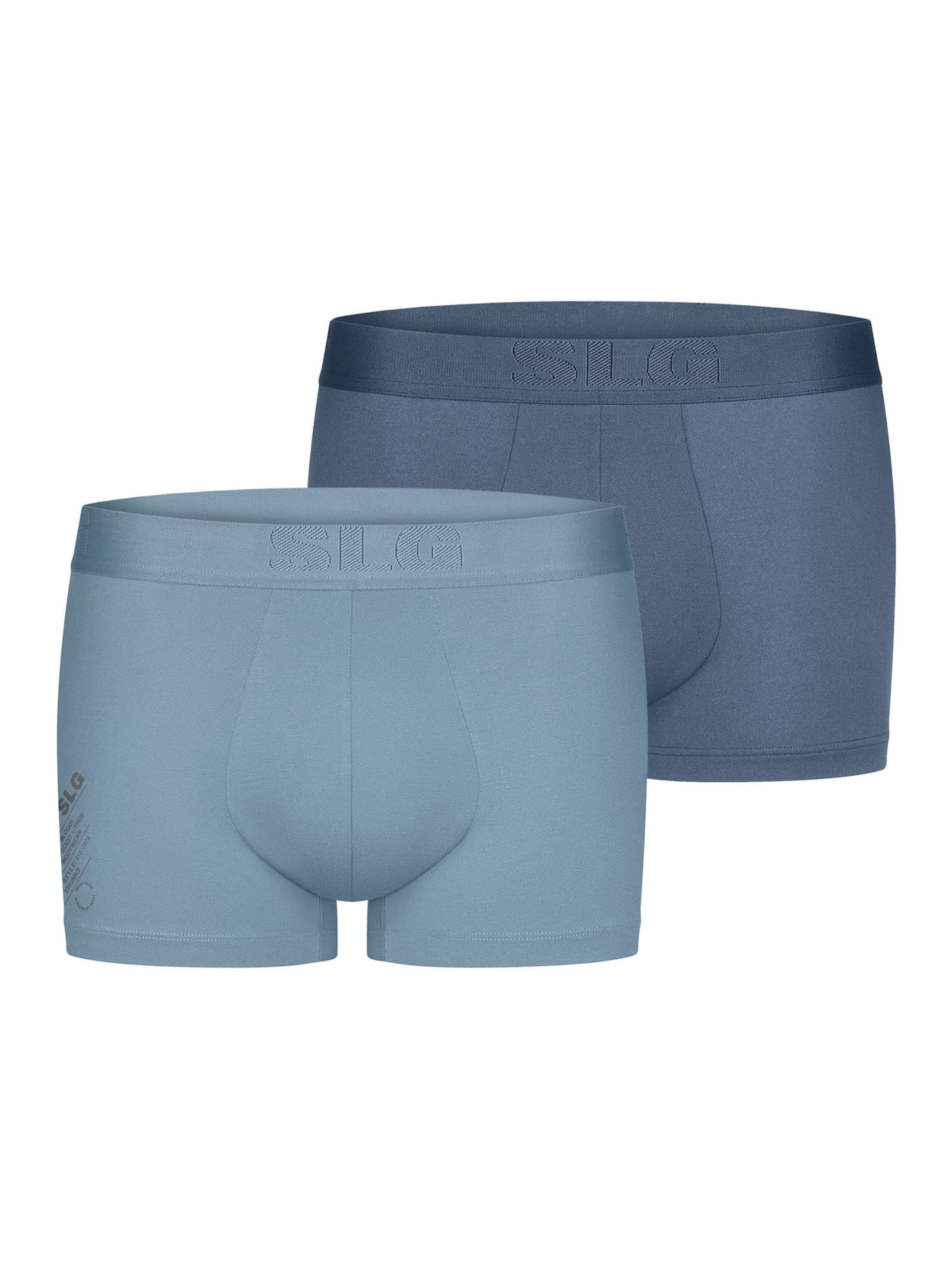 SLOGGI Boxers ' Base Soft ' en bleu, Vue avec produit