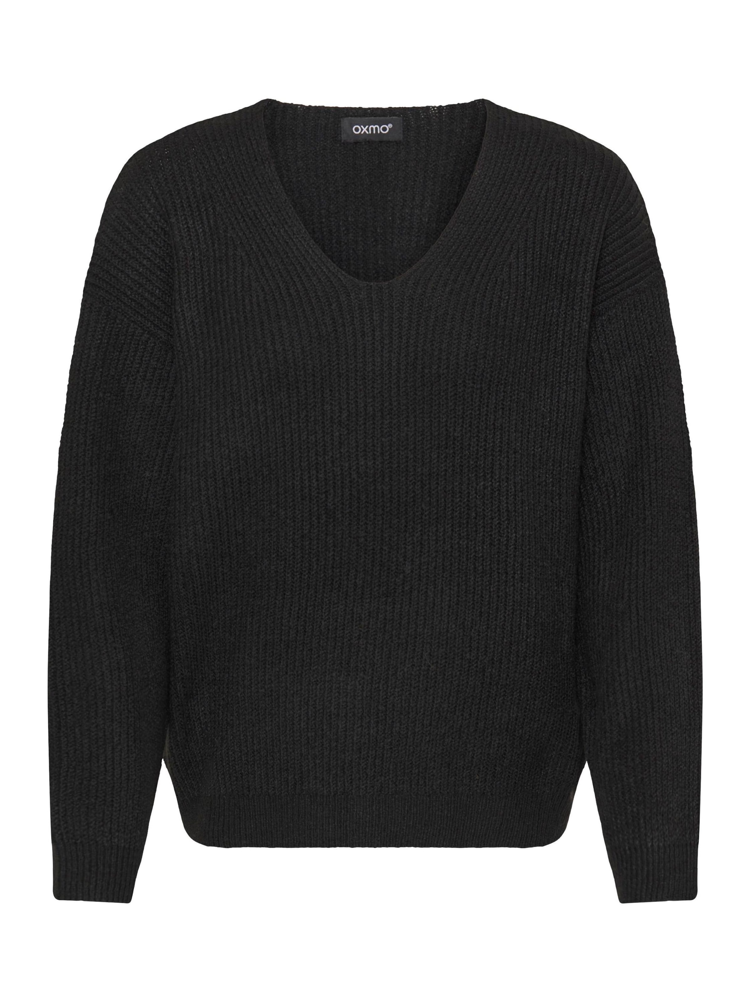 Oxmo Trui ' OXICALLIE ' in Zwart: voorkant