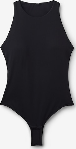 Tezenis Shirtbody 'Light Touch' in Schwarz: Vorderseite