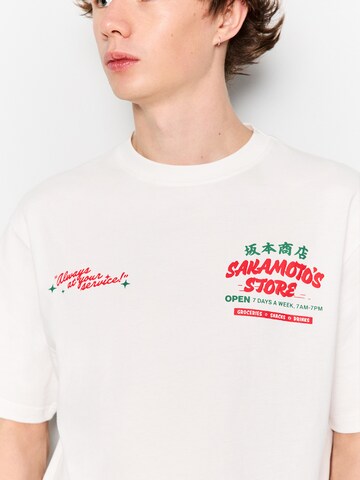 Pull&Bear T-Shirt in Weiß