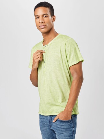 Key Largo - Camisa 'LEMONADE' em verde: frente