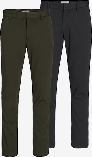 JACK & JONES Pantalon chino 'Winston ' en gris foncé / vert, Vue avec produit