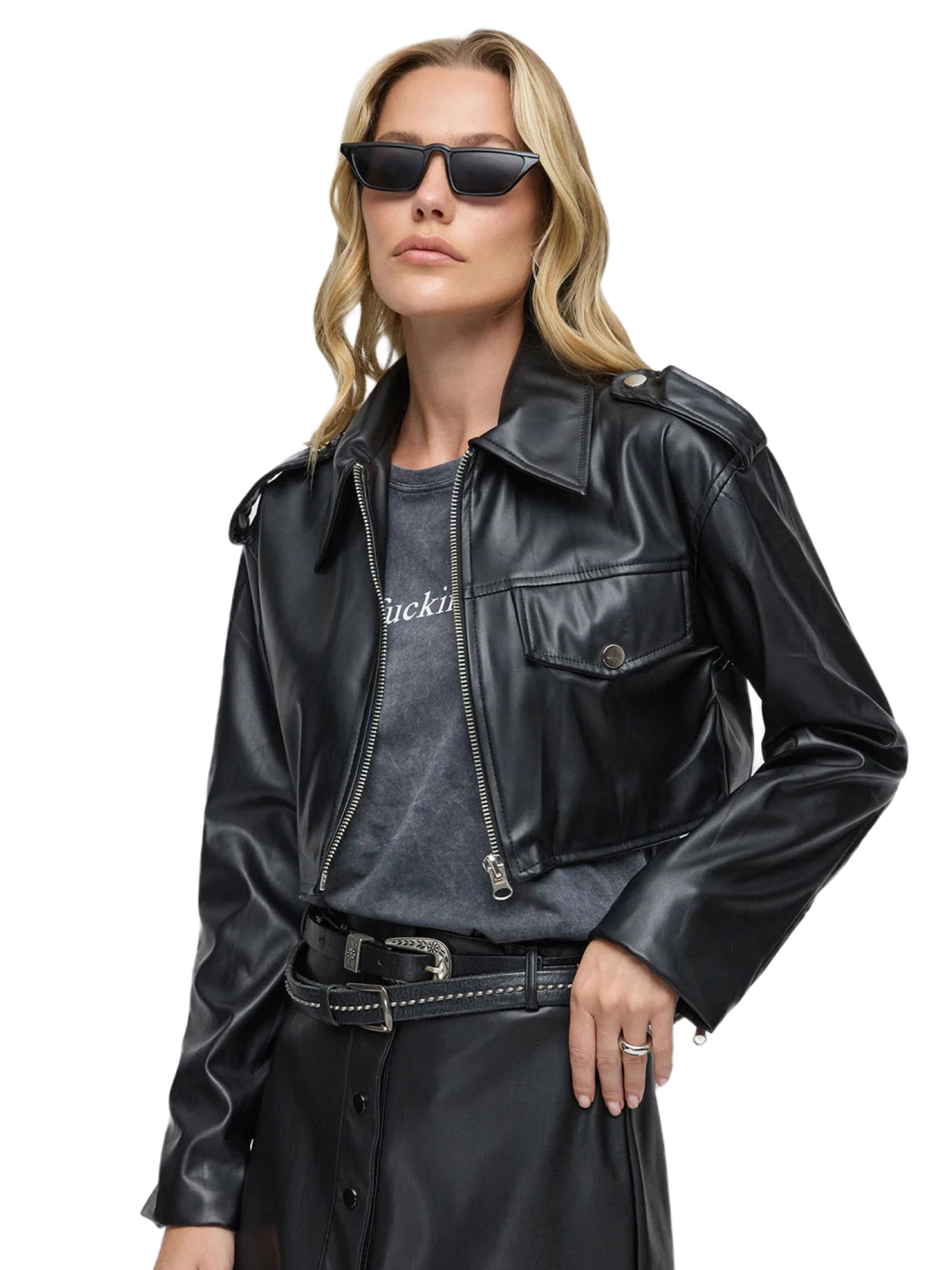 No Matter What Übergangsjacke in Schwarz: Vorderseite