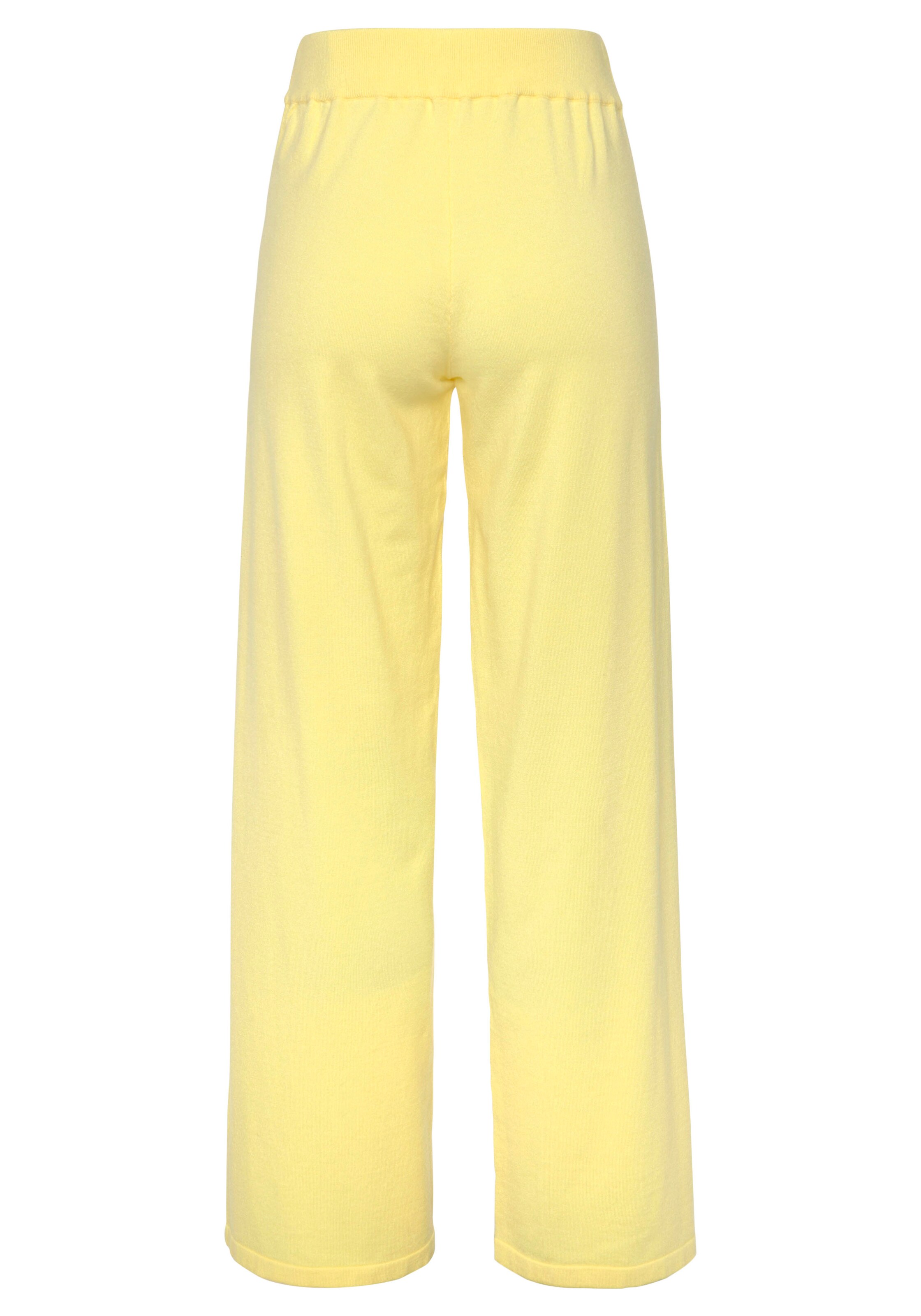 LASCANA Wide leg Trousers in Yellow