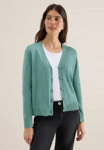 CECIL Knit Cardigan in Green: front