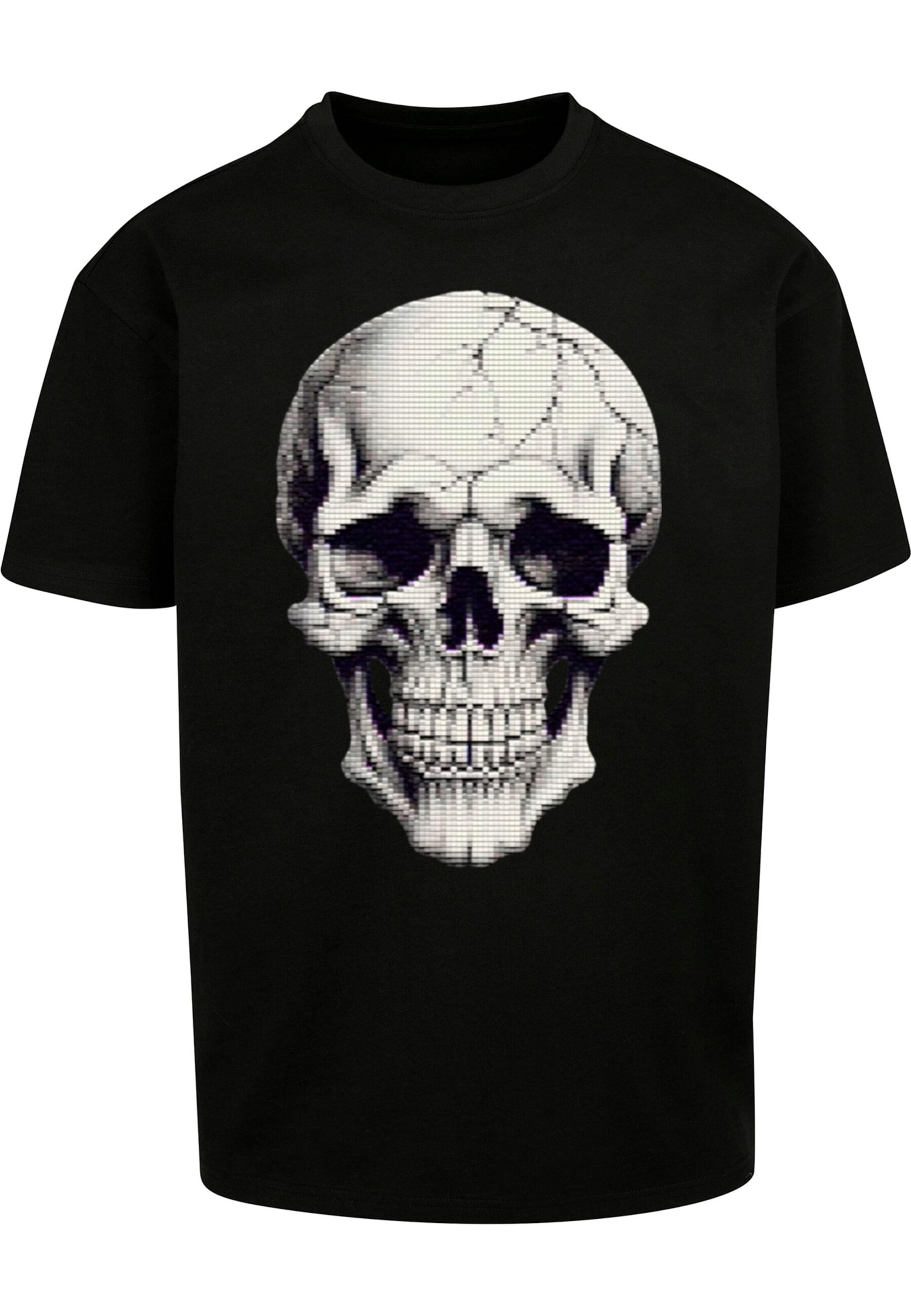 T-Shirt 'Halloween - Skull' Merchcode en noir : devant