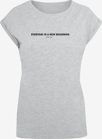 Merchcode T-Shirt 'Hope' in Grau: predná strana