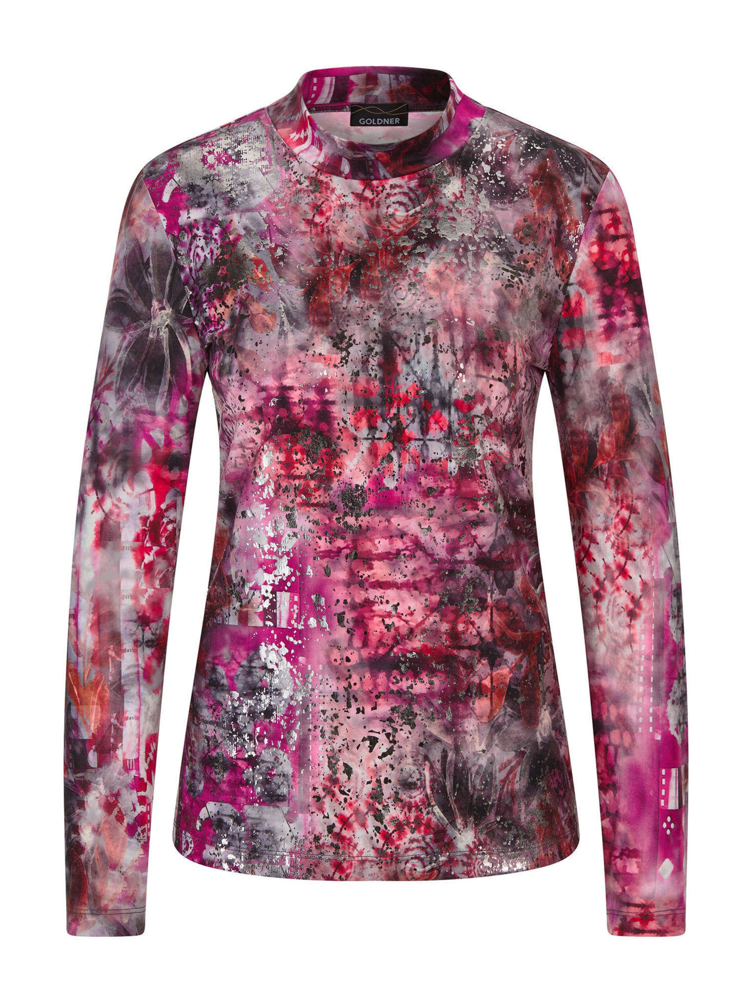 Goldner Shirt in Grey / Berry / Pink / Black, Item view