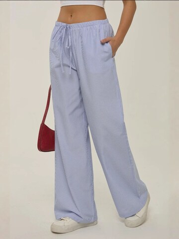 Hiccup Wide leg Broek in Blauw