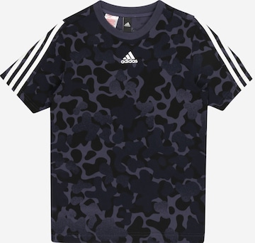 ADIDAS SPORTSWEAR - Camisa funcionais 'Future Icons 3-Stripes' em azul: frente