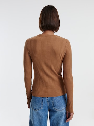EDITED Shirt 'Ginger' in Brown