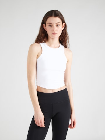 NIKE Sporttop 'ONE' in Wit: voorkant