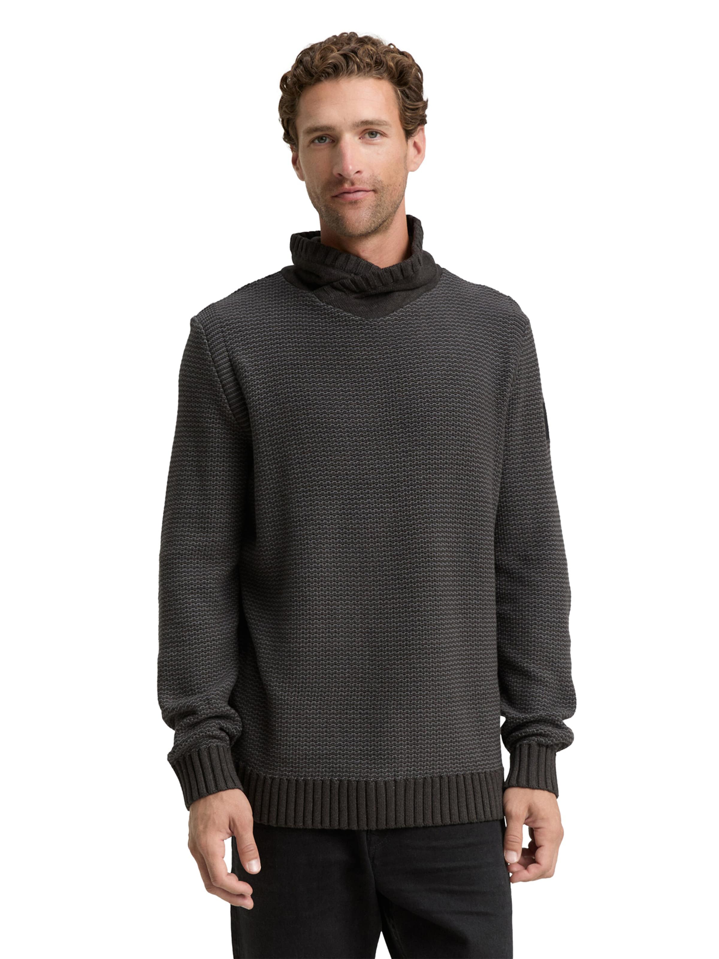 Pull-over TOM TAILOR en noir : devant