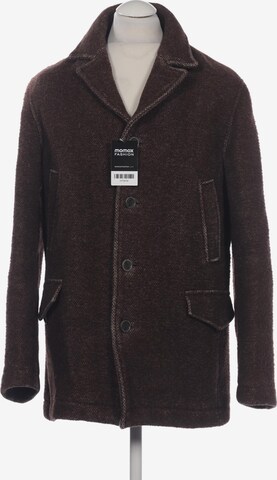 hessnatur Jacket & Coat in M-L in Brown: front