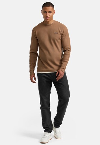 INDICODE JEANS Shirt 'Sigfinn' in Brown