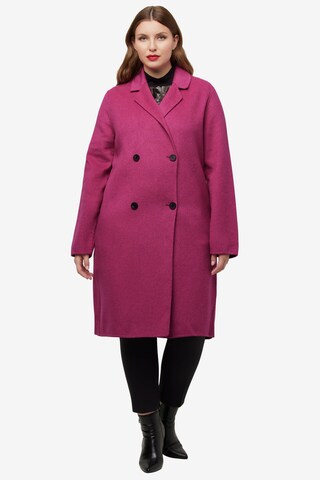 Ulla Popken Between-Seasons Coat in Pink
