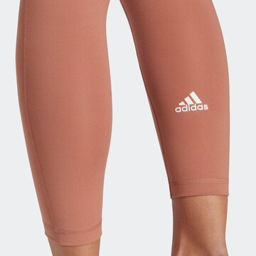 ADIDAS SPORTSWEAR Skinny Workout Pants 'Essentials' in Pink