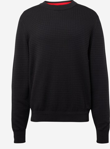 HUGO Sweater 'Stoppo' in Black: front