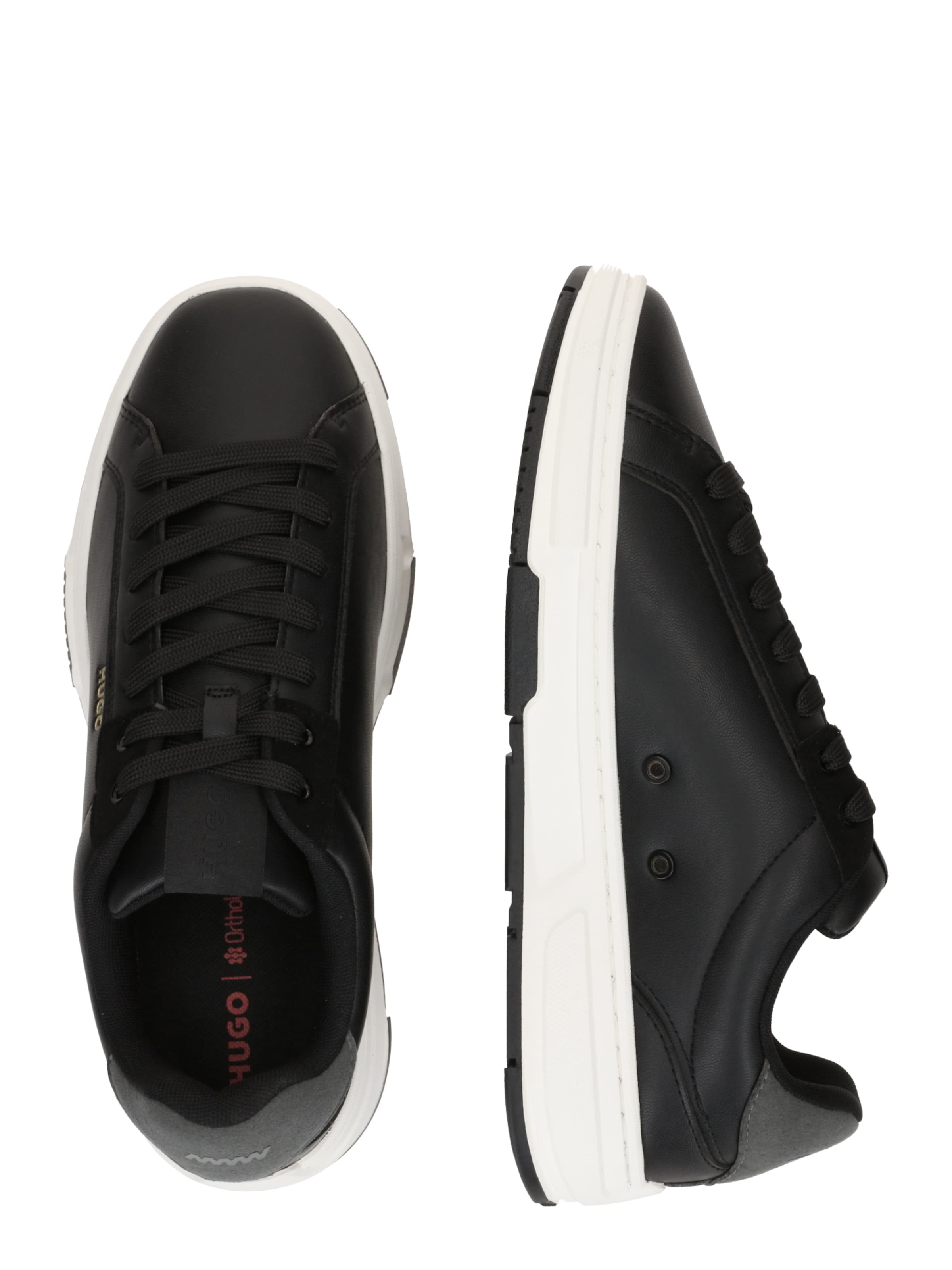 HUGO Rövid szárú sportcipők 'Yarrow' - fekete