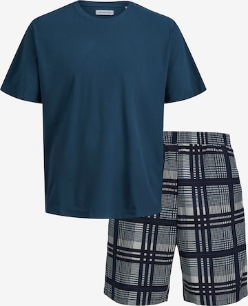 JACK & JONES - Pijama curto 'JACMAX' em azul: frente
