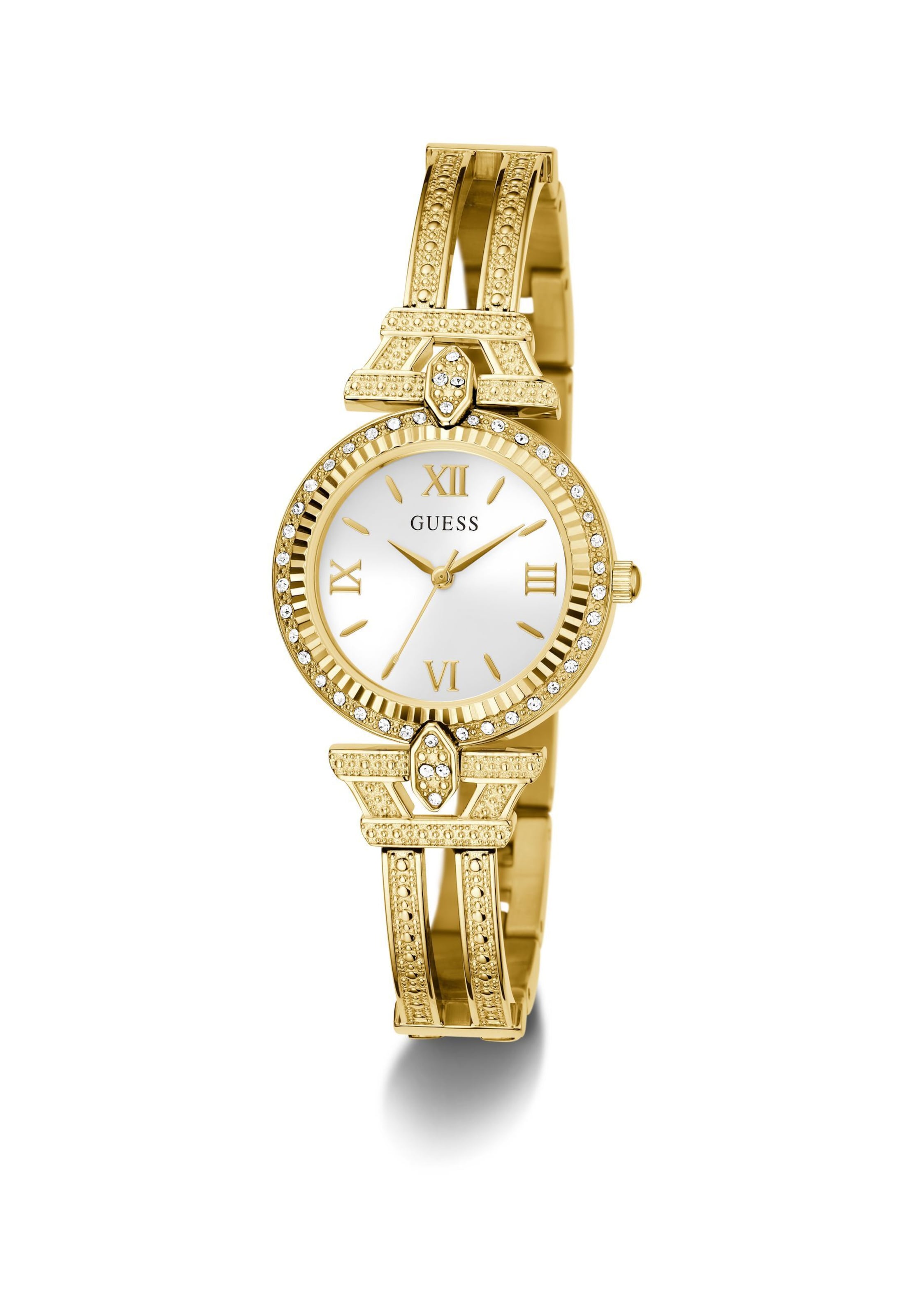 GUESS Analoog horloge 'DELPHINE' in Goud: voorkant