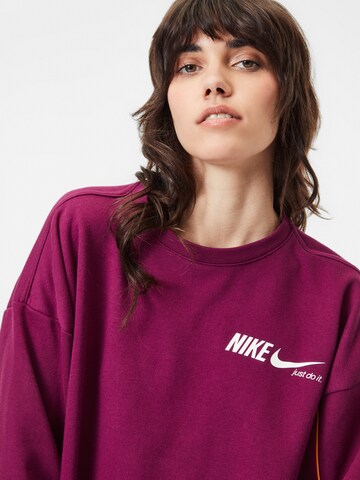 NIKE Sportovní mikina – pink