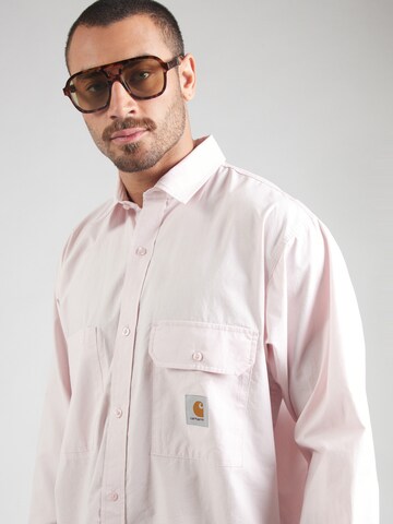 Carhartt WIP Средняя посадка Рубашка 'Irwin' в Ярко-розовый