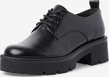 TAMARIS Lace-Up Shoes in Black: front