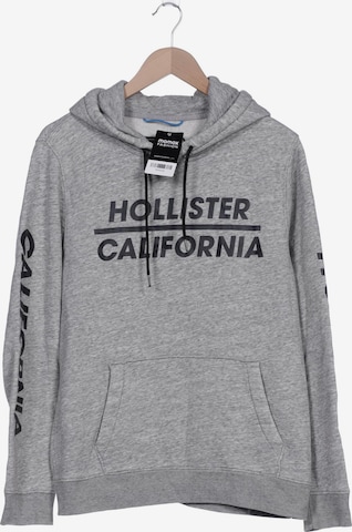 HOLLISTER Sweatshirt & Zip-Up Hoodie in 7XL in Grey: front