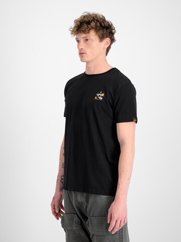 ALPHA INDUSTRIES T-Shirt in Schwarz