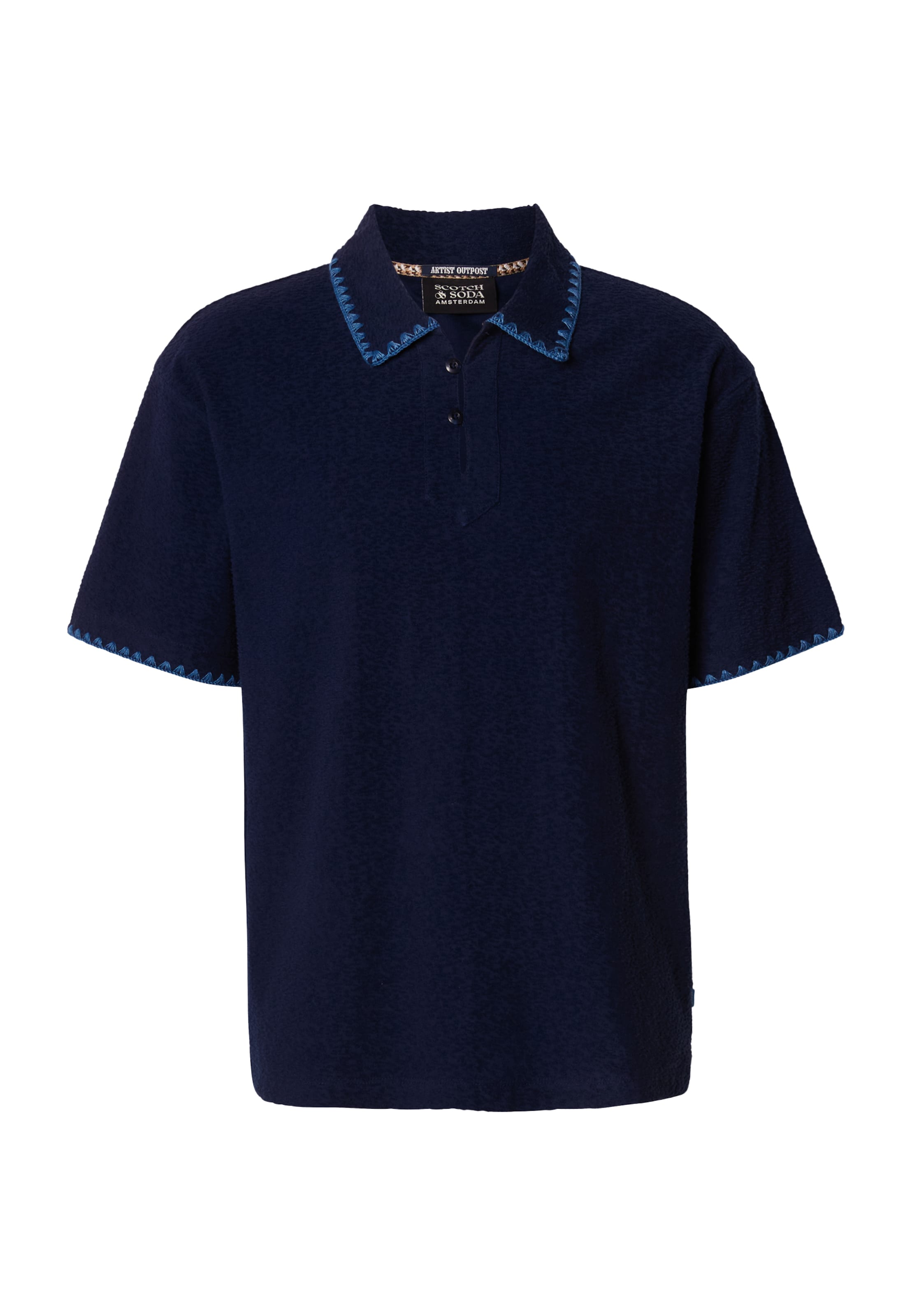 SCOTCH & SODA T-Shirt en L en bleu marine, Vue avec produit
